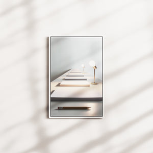 cloud setting — white frame