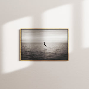 coal harbor portrait — oak frame