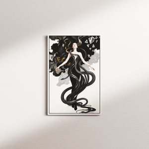 coal reverie — white frame