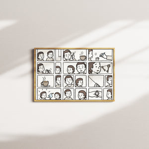 coal shift — oak frame