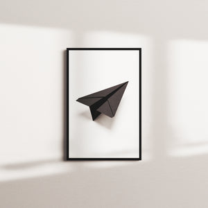 coal stillness — black frame