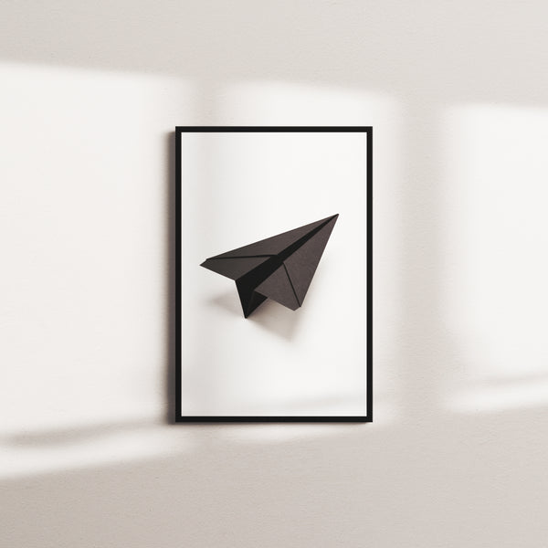 coal stillness — black frame