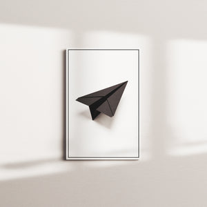 coal stillness — white frame