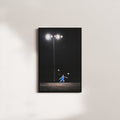 cobalt afterglow — black frame