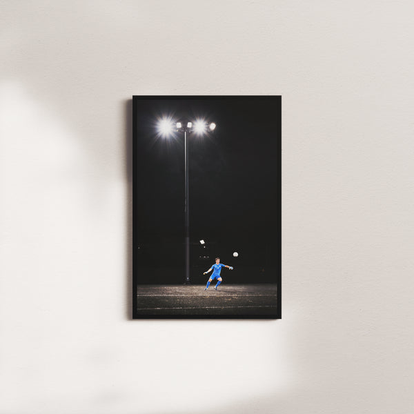 cobalt afterglow — black frame