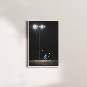 cobalt afterglow — white frame