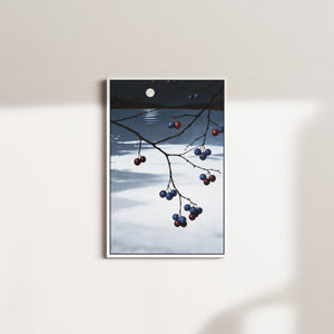 cobalt bough — white frame