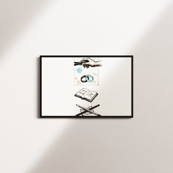 cobalt horizon — black frame