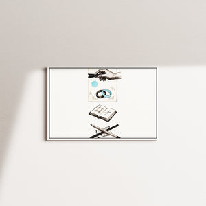 cobalt horizon — white frame