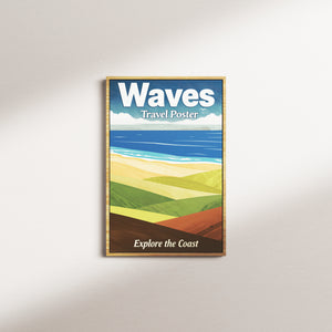 cobalt shore — oak frame