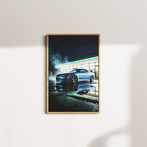 cobalt signal — oak frame