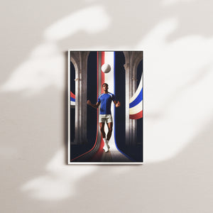 cobalt sweep — white frame