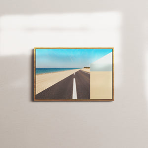 cobalt tide — oak frame