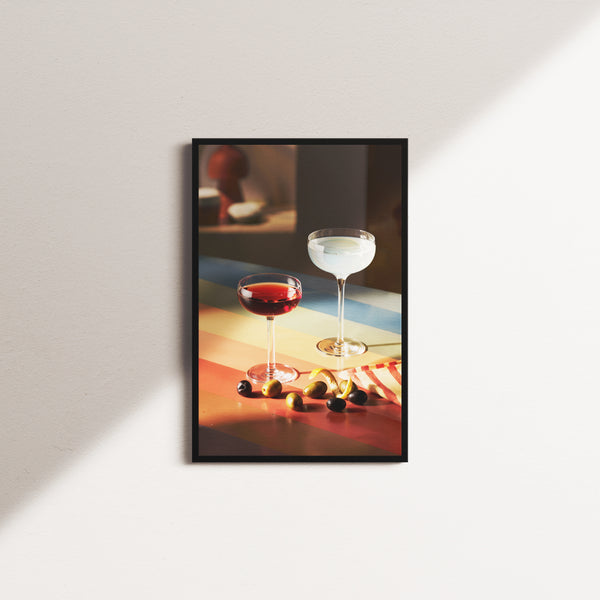cocktail serenity — black frame
