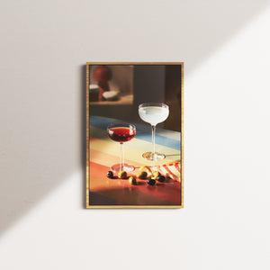 cocktail serenity — oak frame