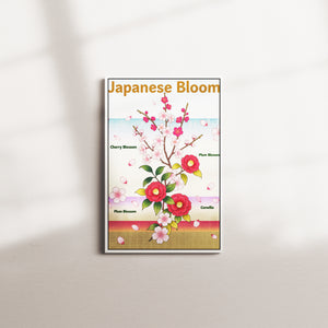 coral bloom — white frame