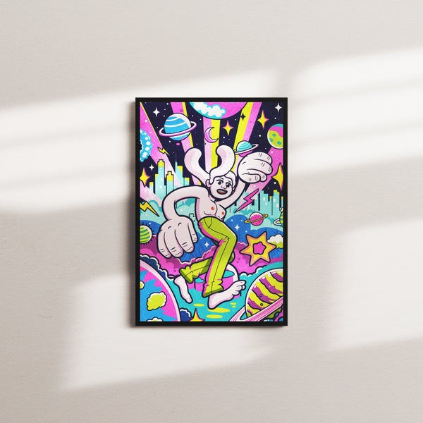 cosmic sprite — black frame