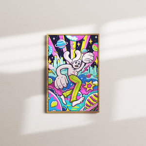 cosmic sprite — oak frame