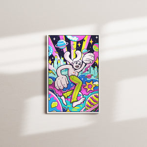 cosmic sprite — white frame