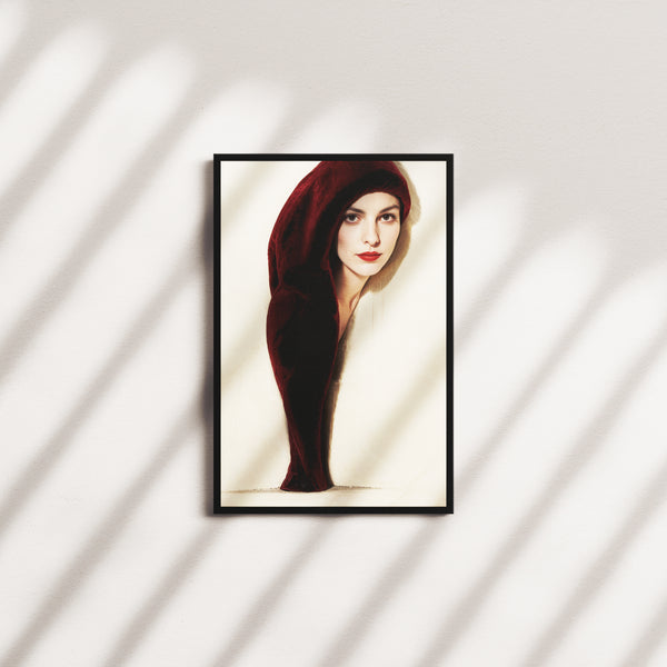 crimson afterglow — black frame