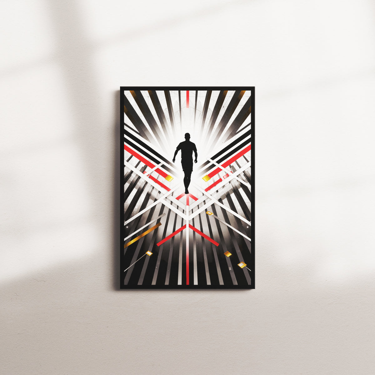 crimson beacon — black frame