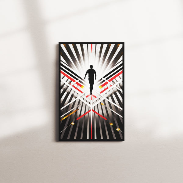 crimson beacon — black frame