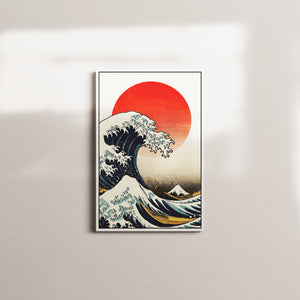 crimson break — white frame