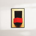 crimson chorus portrait — black frame