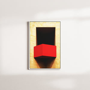 crimson chorus portrait — white frame