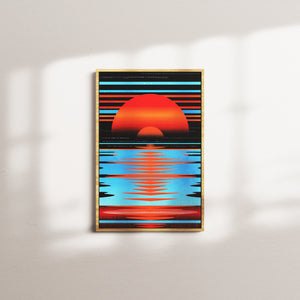 crimson drift — oak frame