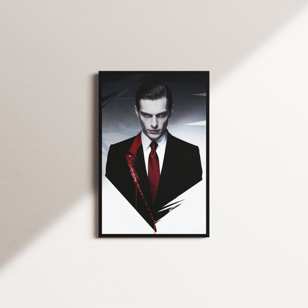 crimson emblem — black frame