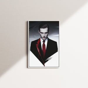 crimson emblem — white frame