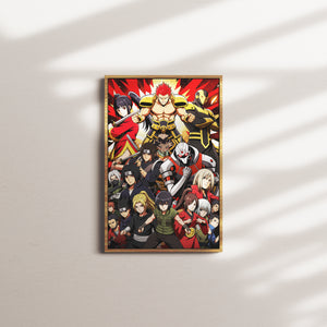 crimson foundation light — oak frame