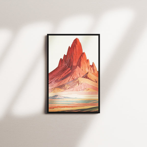 crimson harbor — black frame