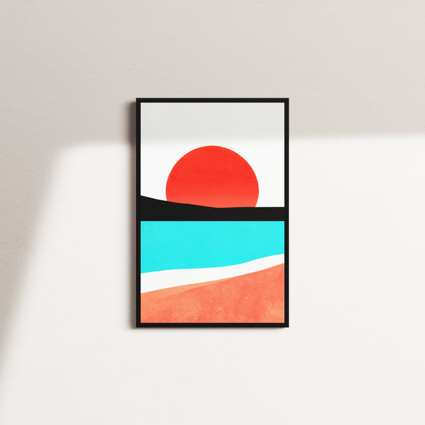 crimson horizon — black frame