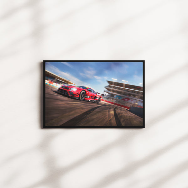 crimson lumen — black frame