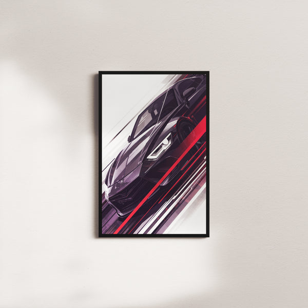 crimson signal — black frame