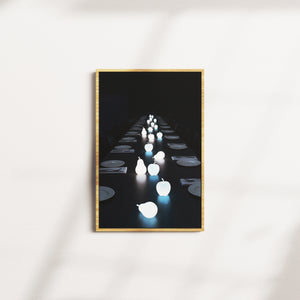 elevated feast — oak frame