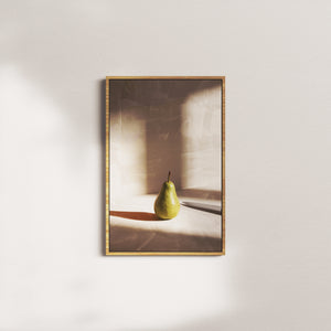 emerald slice — oak frame