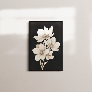 ethereal blooms — black frame