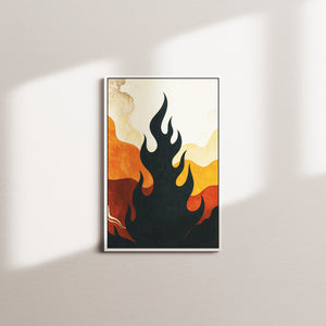 flame embrace — white frame