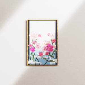 floral serenity — oak frame