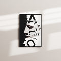 fractured mask — black frame