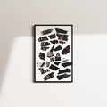 fractured words — black frame