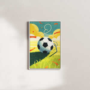 game day celebration — white frame