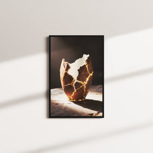 gilded shatter — black frame