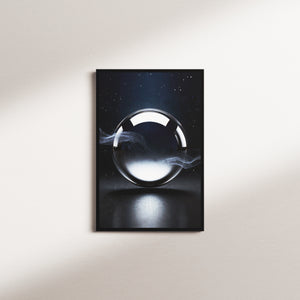 glimmering veil — black frame