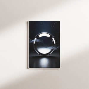 glimmering veil — white frame