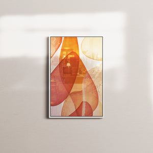 golden afterglow — white frame