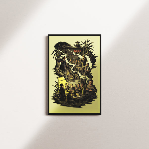 golden beacon — black frame